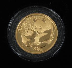 Guldmønt Kina, Pandamønt 2005, 200 yuan