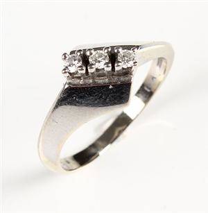 Ring, 14 kt hvidguld