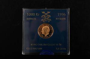 Guldmynt, Sveriges Riksbank 1.000 kr, 1996