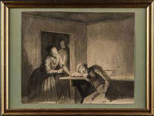 Julius Exner. Tegning