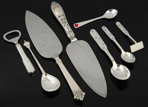 Georg Jensen, Evald Nielsen m.fl. Bestik- og serveringsdele af sølv 8