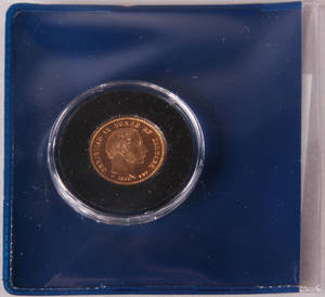 Originalmønt udgivet af Kong Christian IX Danmarks første 10-krone i guld fra perioden 1873-1900.