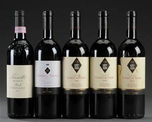 Antinori Guado al Tasso 2006 - 2007 samt Prunotto Bussia Barolo 2004 5