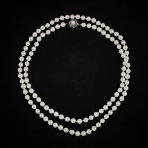 Pärlcollier, Med silverlås 925