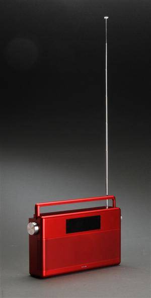 Geneva Lab model World Radio, rød.