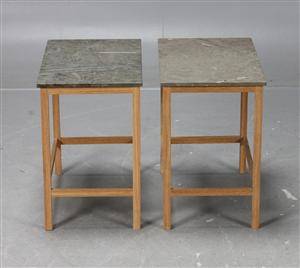 Ulf Stålhammar, sidobord, 1 par, kalksten