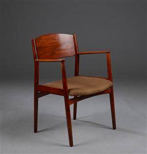 Børge Mogensen. Armstol, teak og bøg, model 147
