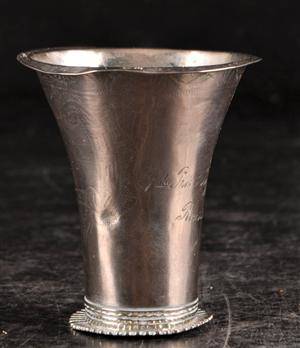 Supbägare silver. Östhammar 1768.