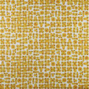 VaxdukTyg, Eva Logell, Lussekatt, vit, 5,7 m