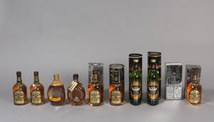 Samling whisky bl.a. Chivas Regal 12 år Whisky m.m. 10