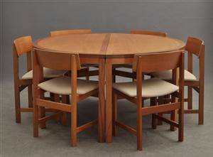 Christian Hvidt, matgrupp i mahogny 7
