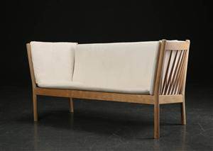 Erik Ole Jørgensen, to-pers. sofa, model J148, bøg