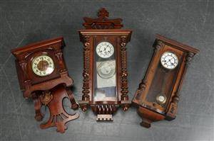 Jugend vægur samt to Junghans vægure, ca. 1900 3