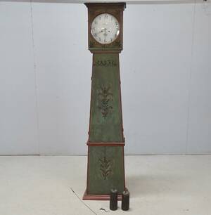 Golvur, Moraklocka, daterad 1830-tal