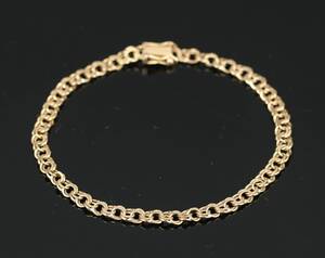Aage Albing. Armlænke af 14 kt. guld, model Bismarck - M28519