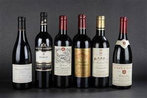 9 flasker fransk vin.9