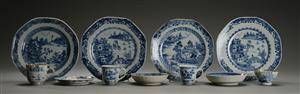 Samling kinesisk porcelænsservice, chien lung m.m. 171800-tallet 11
