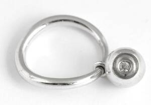 Georg Jensen. Cave brillantring - ca. 0.05 ct.