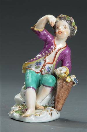 Høsten, figur af porcelæn, 1700-tallet