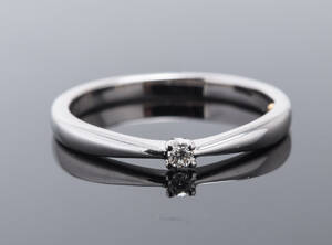 Aagaard Kranz Ziegler Eternerty solitairering med brillant på ca. 0.03 ct