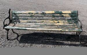 TRÄDGÅRDSSOFFA, Norrahammars Bruk, märkt med bricka MS Wisby.