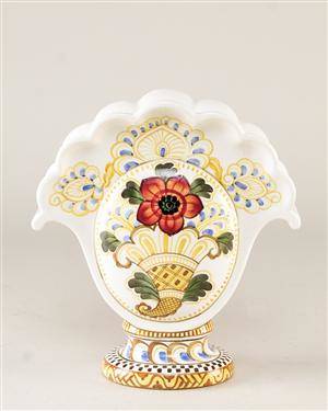 Aluminia vase af fajance nr.847