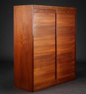 Dobbelt jalousiskab af teak