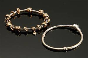 Armbånd af Pandora Jewelry med 14 kt charms 2