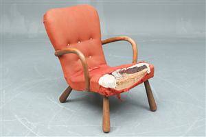 Philip Arctander, tilskrevet. Muslinge-stol, Clam-Chair