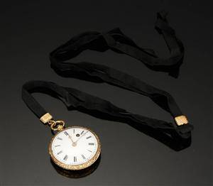 Lommeur spindelur af guld, 1800-tallets 1. halvdel
