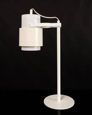 Luxus, bordslampa vit metallplast
