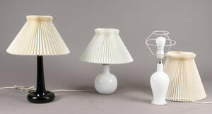 Tre Holmegaard bordlamper 3