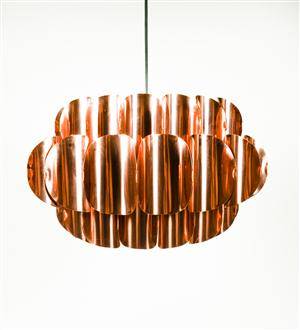 Hans Agne Jakobsson, Design Thorsten Orrling lampa i koppar 3 våningar