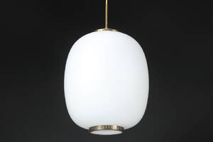 Bent Karlby. Kina pendel, opalglas, 1950erne