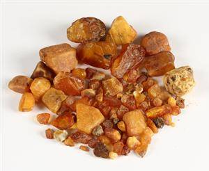 Uforarbejdede danske ravklumper, ca. 220 gram