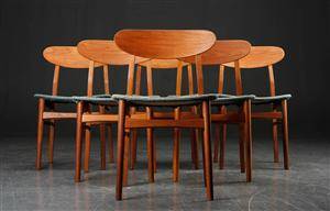 Slutpris för dansk design. spisestuestole i teak Stue højtaler