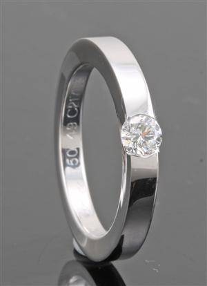 Cartier diamond solitaire ring in 18kt approx. 0.21ct