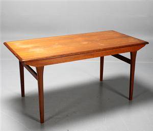 Soffbordmatbord, uppfällbart, teak