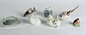 Kgl.P, BG Lille samling porcelænsfigurer.