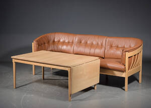Nielaus, 3-sofa og sofabord af bøg 2