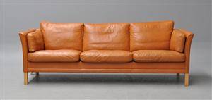 Mogens Hansen 3 pers. sofa i læder model 955