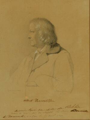 Johan Vilhelm Gertner. Portræt af Bertel Thorvaldsen