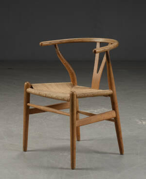 M39618 - Hans J. Wegner. Y-stol af eg, model CH24