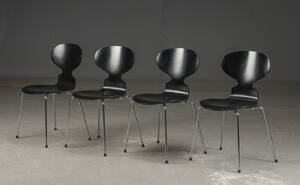 Arne Jacobsen. Fire stole Myren model 3101 4