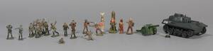 Lineol, Elastolin m.m. Samling indianer cowboys soldater m.m. 24