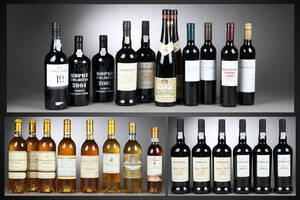 En samling portvin, sauternes m.m., bl.a. 1 fl. Burmester Colheita 1941 25