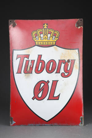 Tuborg Øl. Emaljeskilt