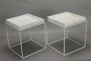 Hay. Tray tables - hvidlakerede 2