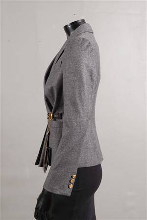 Gucci, kavaj i grå ullcashmere st.3638