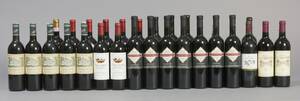 Samling blandede vine m.m. bl.a. Chateau La Valiere, Chateau Beard m.m. 30